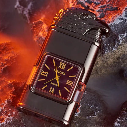 Windproof Lighter Vintage Watch Bezel Jet Flame Torch